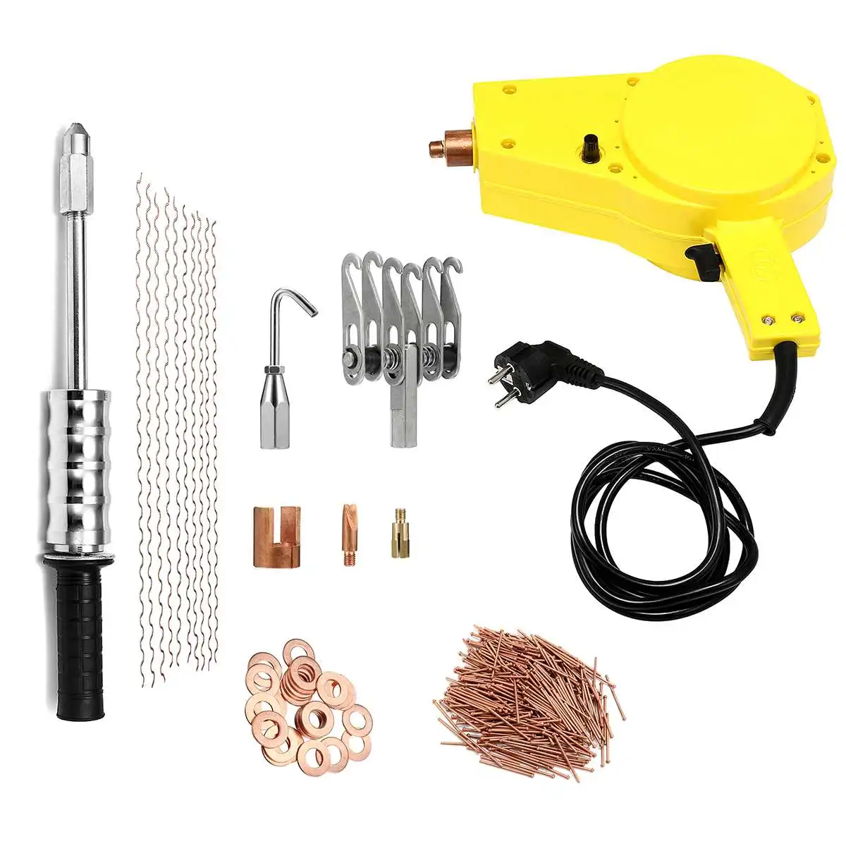 Spot Welder Hunter Stud Body Welding Machine for Car Repair Auto Body Stud Slide Hammer Dent Puller Panel Beater Removal
Spot Welder Hunter Stud Body Welding Machine for Car Repair Auto Body Stud Slide Hammer Dent Puller Panel Beater Removal