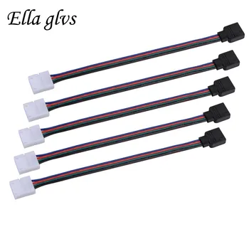 500pc/lot 4 Pin Connector 10mm SMD 5050 Strip to 4 Pin Adapter for For SMD 5050 3528 RGB LED Strip Light Connector Cable
500pc/lot 4 Pin Connector 10mm SMD 5050 Strip to 4 Pin Adapter for For SMD 5050 3528 RGB LED Strip Light Connector Cable