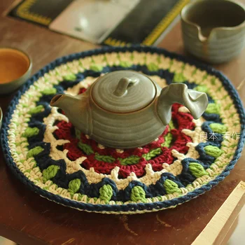 Japanese home kitchen cupmat round crochet blanket platemat cupmat teapot heat proof pot holder
Japanese home kitchen cupmat round crochet blanket platemat cupmat teapot heat proof pot holder
