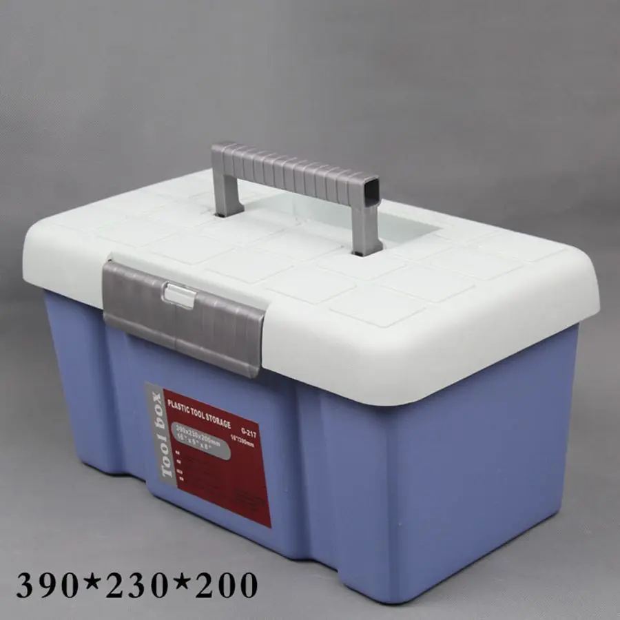 16 inch Double Layer Wide - Type Toolbox Big Storage Box Car Accessories Box High Strength Materials Box
16 inch Double Layer Wide - Type Toolbox Big Storage Box Car Accessories Box High Strength Materials Box