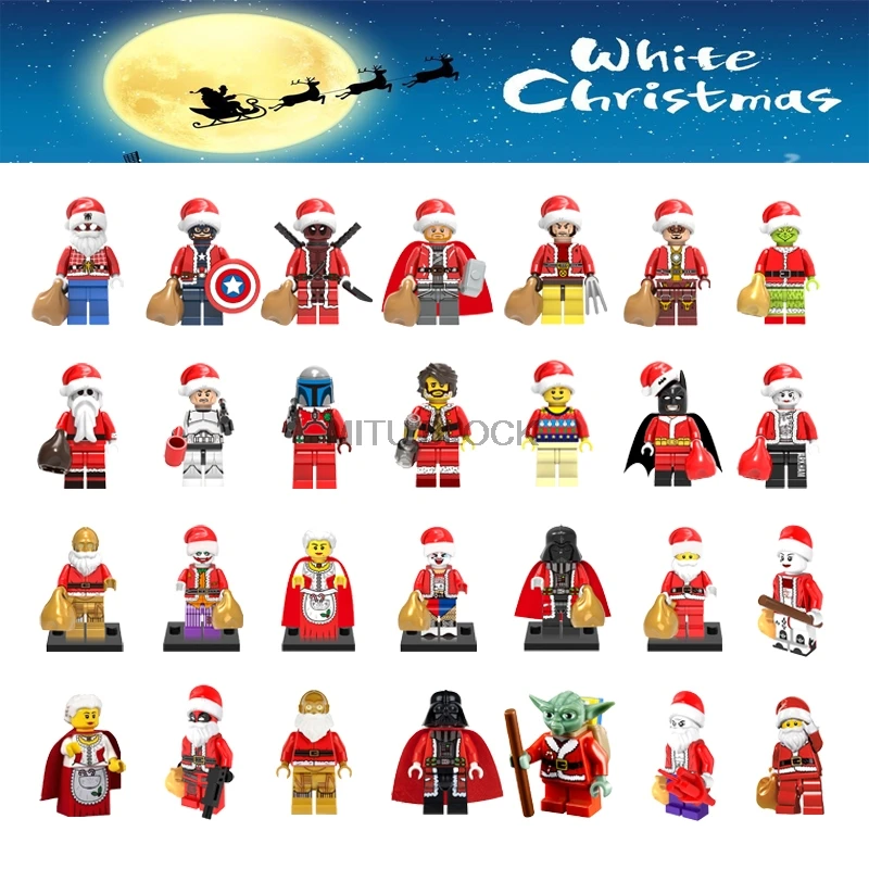 Christmas Festival Gift Santa Claus Elk Joker Grinch Spiderman Thor Deadpool Batman Iron Man Building Block
Christmas Festival Gift Santa Claus Elk Joker Grinch Spiderman Thor Deadpool Batman Iron Man Building Block