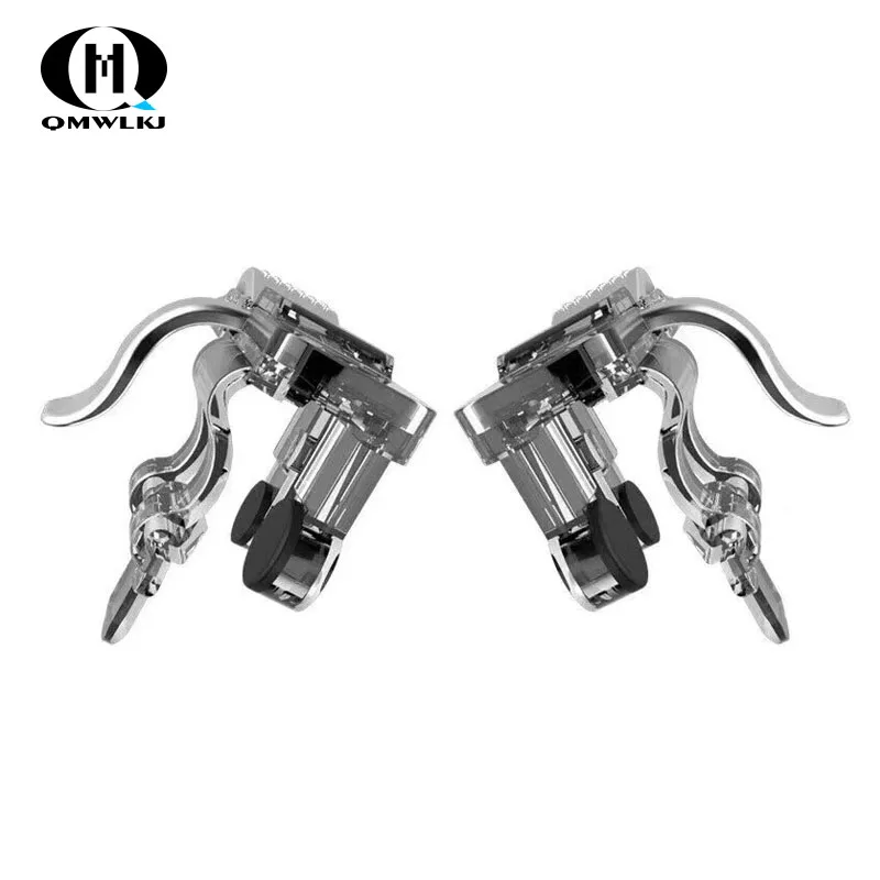 New U9 2Pcs Six finger Pubg Mobile Controller Smart Phone Mobile Gaming Trigger Button L1 R1 Shooter Aim Key Gamepad Joystick
New U9 2Pcs Six finger Pubg Mobile Controller Smart Phone Mobile Gaming Trigger Button L1 R1 Shooter Aim Key Gamepad Joystick