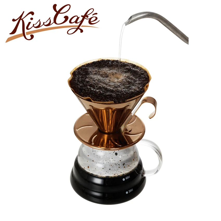 Dripper Stainless steel Cup Coffee Maker V60 Coffee Drip Coffee Brewer Gold/Rose Gold Espresso Filters Coffee Accessories
Dripper Stainless steel Cup Coffee Maker V60 Coffee Drip Coffee Brewer Gold/Rose Gold Espresso Filters Coffee Accessories