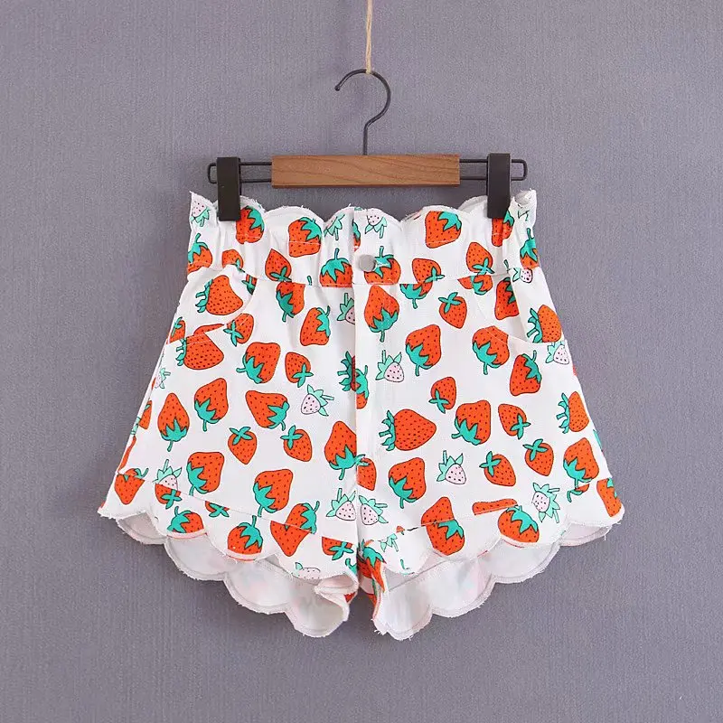 Vintage Strawberry Print Shorts Women Crimping Denim Jeans Shorts Summer Casual High Waist Slim Shorts
Vintage Strawberry Print Shorts Women Crimping Denim Jeans Shorts Summer Casual High Waist Slim Shorts