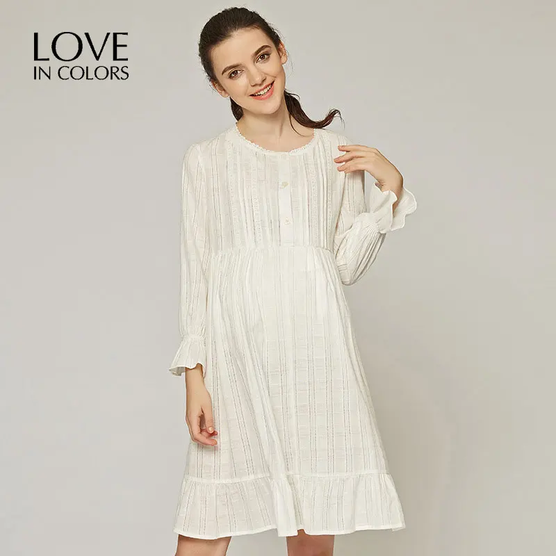LoveInColors Maternity Dresses Pregnancy Long Sleeve Dress Pregnant Nursing Dress Causal Clothes For Pregnant Women
LoveInColors Maternity Dresses Pregnancy Long Sleeve Dress Pregnant Nursing Dress Causal Clothes For Pregnant Women
