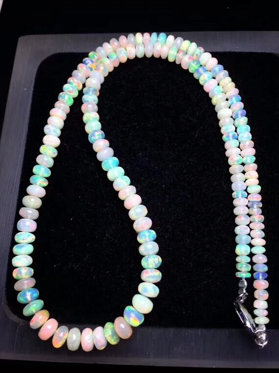 Top Quality 100% Genuine Natural Colorful Opal Gemstone Necklace 4-6mm Women Lady Crystal Abacus Bead Long Chain Necklace AAAAAA
Top Quality 100% Genuine Natural Colorful Opal Gemstone Necklace 4-6mm Women Lady Crystal Abacus Bead Long Chain Necklace AAAAAA