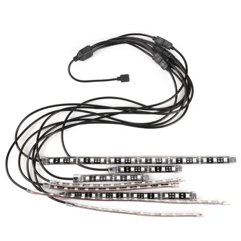 Motorcycle Car Multi-Color LED Light Kit 8pcs Strips Glow Neon Lights Flexible Lamp with Remote Controller TD326
Motorcycle Car Multi-Color LED Light Kit 8pcs Strips Glow Neon Lights Flexible Lamp with Remote Controller TD326