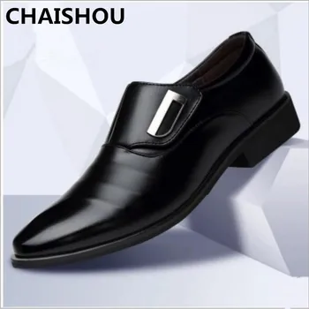 CHAISHOU2019 Spring Men Leather Oxford Formal Shoes Pointed Toe Business Lace Up Shoes Black Brown Plus Size 38-47 F-257
CHAISHOU2019 Spring Men Leather Oxford Formal Shoes Pointed Toe Business Lace Up Shoes Black Brown Plus Size 38-47 F-257