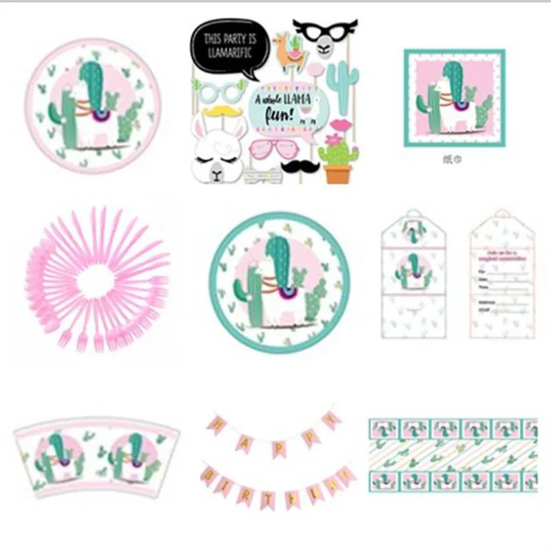 Alpaca Birthday Party Disposable Tableware Set Alpaca LLama Disposable Plate/Cup/Napkins Cactus Party Decor Alpaca Cake Supplies
Alpaca Birthday Party Disposable Tableware Set Alpaca LLama Disposable Plate/Cup/Napkins Cactus Party Decor Alpaca Cake Supplies