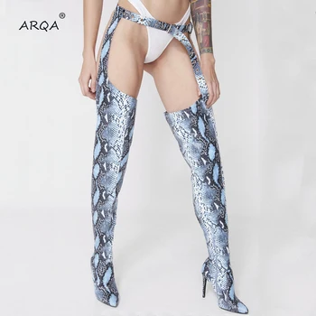 Serpentine Pointed Toe Stilettos High Heels Shoes Overknee Long Pants Boots European And American Fashion Walking Show Boots
Serpentine Pointed Toe Stilettos High Heels Shoes Overknee Long Pants Boots European And American Fashion Walking Show Boots