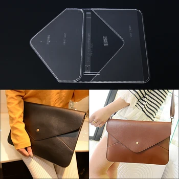 1set Transparent Acrylic Stencil Template For DIY Leather Handmade Craft women Envelope Shoulder bag Sewing Pattern 34*24*1cm
1set Transparent Acrylic Stencil Template For DIY Leather Handmade Craft women Envelope Shoulder bag Sewing Pattern 34*24*1cm