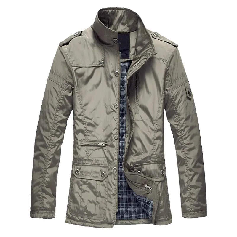 New Fashion Autumn Winter Jacket Coat Men Casual Blazer Suit Jacket Stand Collar Parka OUTWEAR Light Windbreaker Male Clothes 
New Fashion Autumn Winter Jacket Coat Men Casual Blazer Suit Jacket Stand Collar Parka OUTWEAR Light Windbreaker Male Clothes