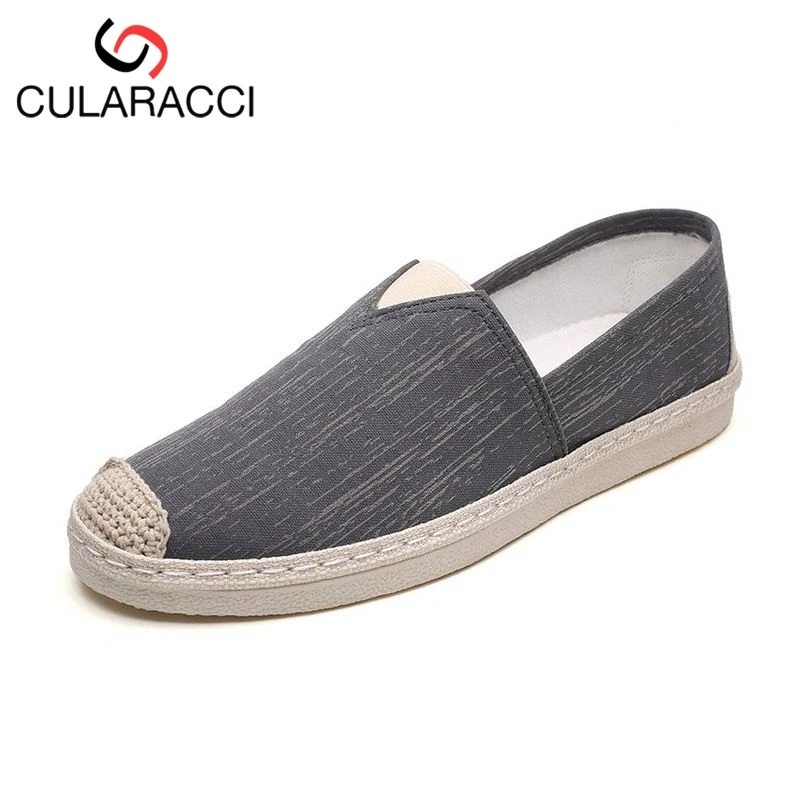 CULARACCI простой Для мужчин повседневная обувь мода круглый носок Обувь на плоской