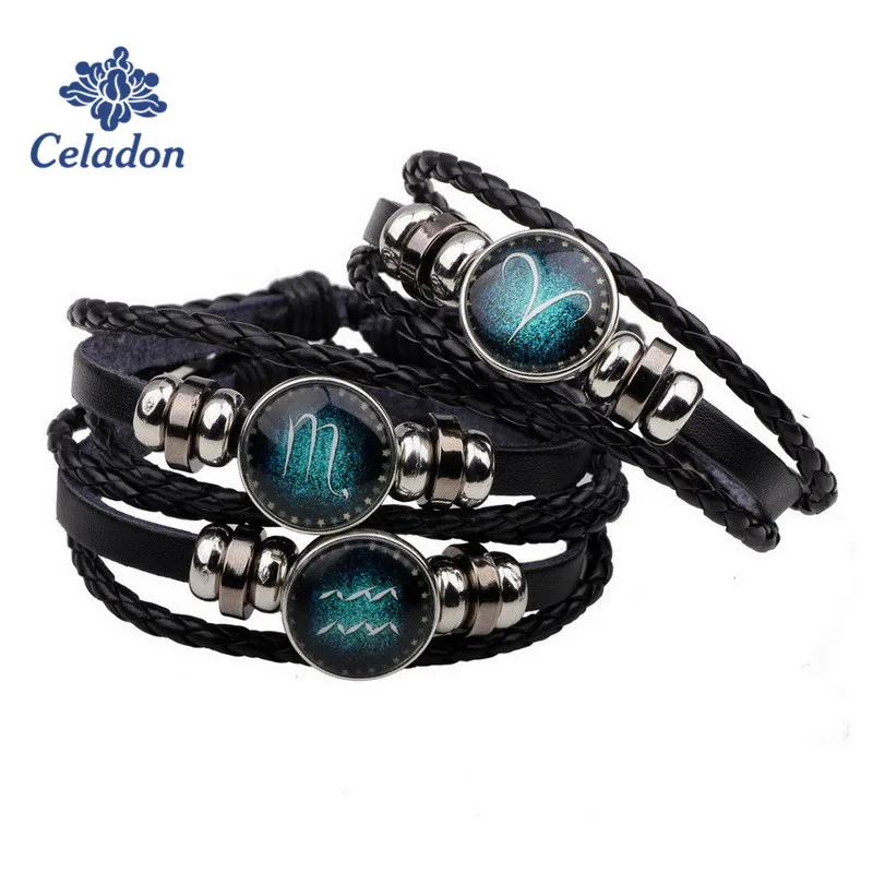 2017 Virgo/Sagittarius/Aquarius/Scorpio/Libra/Capricorn 12 Constellation Bracelet Men Women Braided Leather Bracelets & Bangles
2017 Virgo/Sagittarius/Aquarius/Scorpio/Libra/Capricorn 12 Constellation Bracelet Men Women Braided Leather Bracelets & Bangles