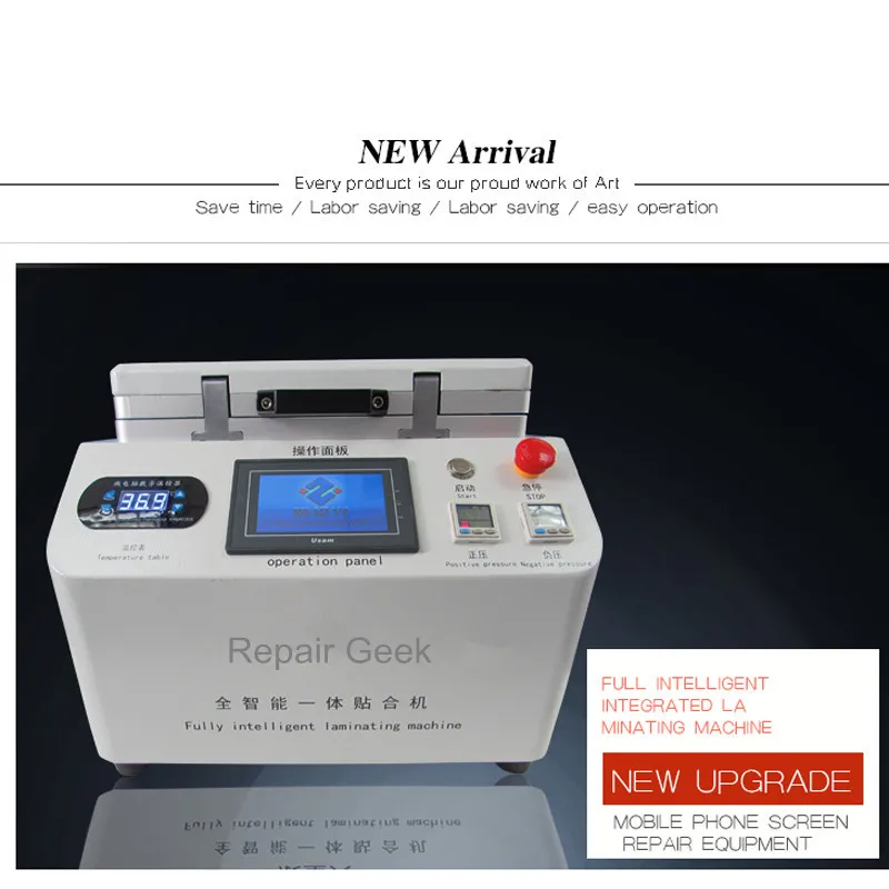 1PCS New Arrival Fully Intelligent Integrated Laminating Machine Laminating LCD And Glass Cover And Bubble Remove With 12 inch
1PCS New Arrival Fully Intelligent Integrated Laminating Machine Laminating LCD And Glass Cover And Bubble Remove With 12 inch