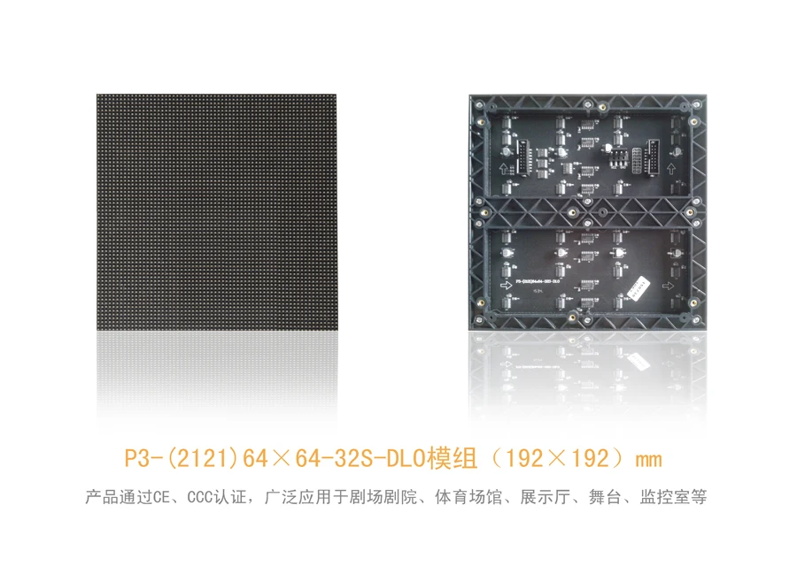 TEEHO SMD2121 black lamp P3 indoor full color led panel 64*64 Pixel 1/32scanning 192*192mm advertising led display module panel
TEEHO SMD2121 black lamp P3 indoor full color led panel 64*64 Pixel 1/32scanning 192*192mm advertising led display module panel
