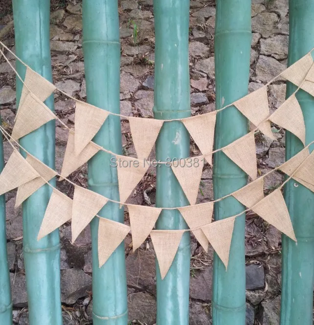 Event Party Supplies Vintage wedding jute Triangle bunting flags/plain color wedding garland/decoration fiestas burlap crafts
Event Party Supplies Vintage wedding jute Triangle bunting flags/plain color wedding garland/decoration fiestas burlap crafts