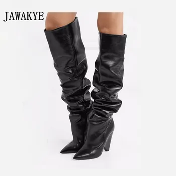 New Arrival Luxuriou Genuine Leather Knee high boots women Spike Heels Classic Knight Long Boots Winter Folding boots for women
New Arrival Luxuriou Genuine Leather Knee high boots women Spike Heels Classic Knight Long Boots Winter Folding boots for women
