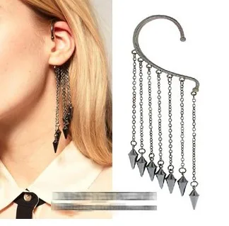 SBY0936 Fashion Tatto Punk Personality Hanging Single Spike Tassel Ear Cuff Earrings Beauty Jewelry
SBY0936 Fashion Tatto Punk Personality Hanging Single Spike Tassel Ear Cuff Earrings Beauty Jewelry