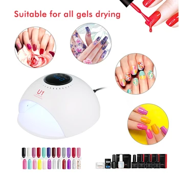 60W Nail UV Lamp LED Nail Dryer Quick-Drying For All Nail Gels Nail Polish With LCD Display 3 Timing Nail Art Lamp uv led lamp
60W Nail UV Lamp LED Nail Dryer Quick-Drying For All Nail Gels Nail Polish With LCD Display 3 Timing Nail Art Lamp uv led lamp