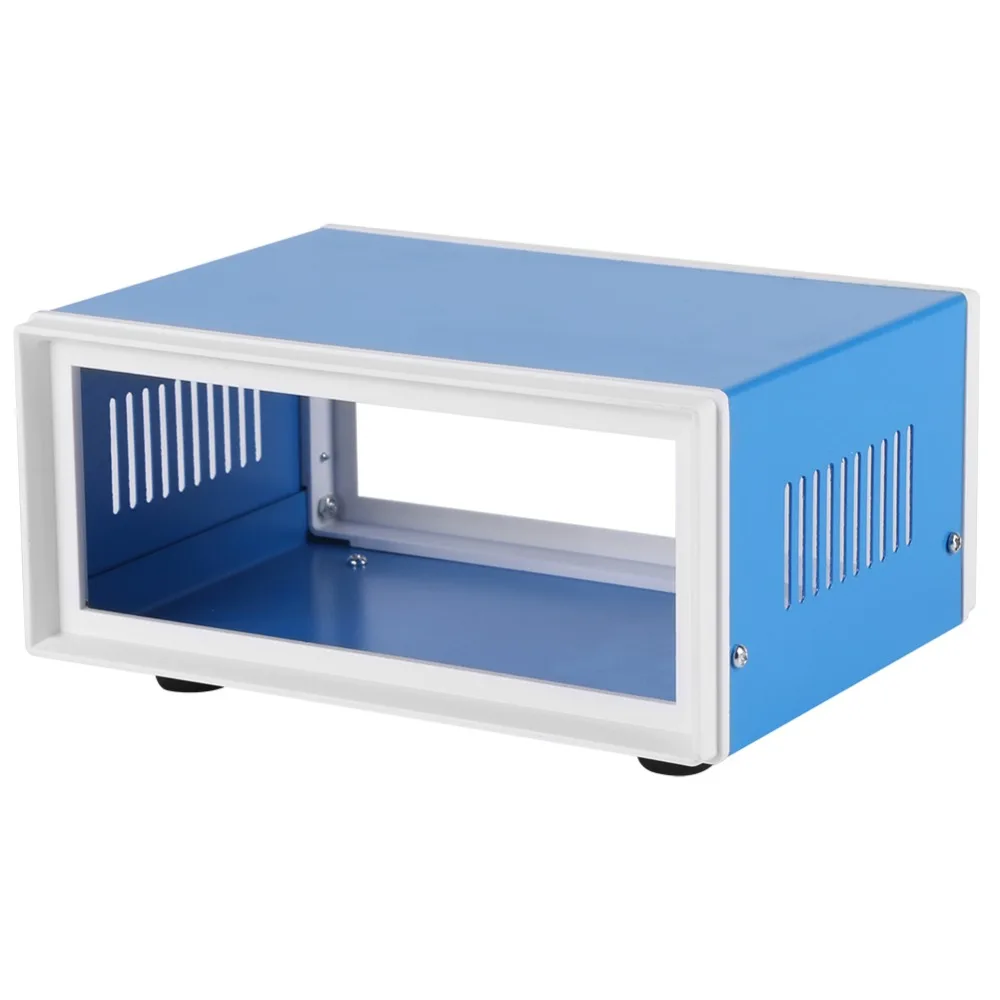 Plastic + Iron Blue Enclosure Project Case DIY Junction Box Accessories to Protect Power From Touching Accidentally
Plastic + Iron Blue Enclosure Project Case DIY Junction Box Accessories to Protect Power From Touching Accidentally