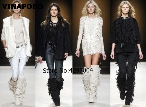 1Classic-Fashion-Fringed-Wegdes-Women-Knee-High-Boots-Women-Shoes-Zapatos-Mujer-Women-Boots-Pointed-Toe