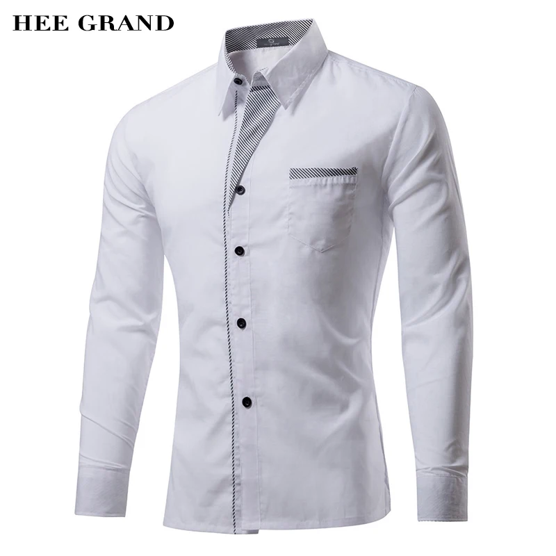 HEE GRAND Men's Casual Slim Fit Shirts 2018 Autumn New Arrival Business Retro Solid Color Long Sleeve Shirts MCL1983
HEE GRAND Men's Casual Slim Fit Shirts 2018 Autumn New Arrival Business Retro Solid Color Long Sleeve Shirts MCL1983