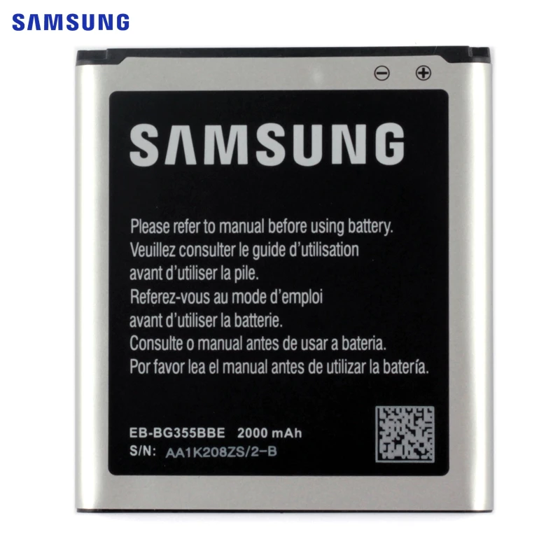 SAMSUNG Original Battery EB-BG355BBE EB-BG355BBC For Samsung GALAXY Core 2 G355H SM-G3556D G355 G3559 G3558 G3556D 2000mAh NFC
SAMSUNG Original Battery EB-BG355BBE EB-BG355BBC For Samsung GALAXY Core 2 G355H SM-G3556D G355 G3559 G3558 G3556D 2000mAh NFC