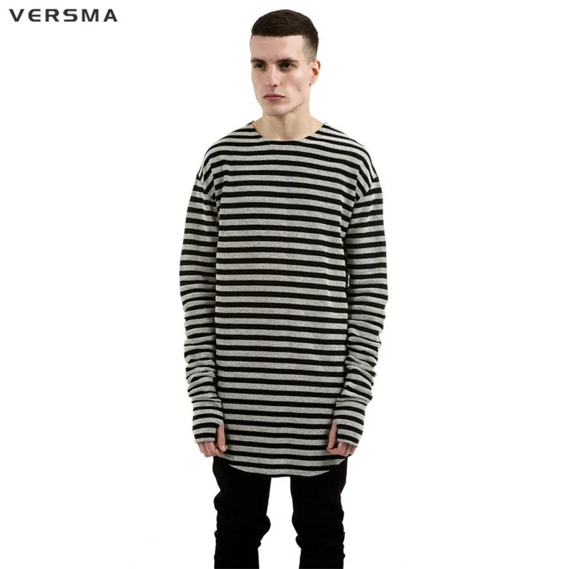 VERSMA High Street Hip Hop Justin Bieber Stripe Loose Extra Long Sleeve Tshirt Men Solid Color Japan Harajuku Couple T-shirt Men
VERSMA High Street Hip Hop Justin Bieber Stripe Loose Extra Long Sleeve Tshirt Men Solid Color Japan Harajuku Couple T-shirt Men