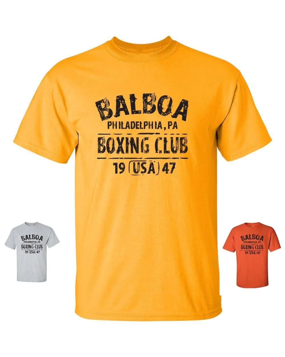 Image BALBOA BOXING CLUB ROCKY Movie Gloves Retro Set Gym Men s T Shirt The Italian Stallion Balboa Box MMA Gift Present Tee Shirts