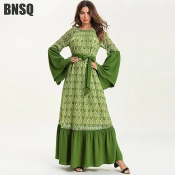 Elegant Muslim Lace Abaya Flare Bat Sleeve Maxi Dress Loose Kimono Long Robe Gowns Jubah Ramadan Middle East Eid Islamic Prayer
Elegant Muslim Lace Abaya Flare Bat Sleeve Maxi Dress Loose Kimono Long Robe Gowns Jubah Ramadan Middle East Eid Islamic Prayer