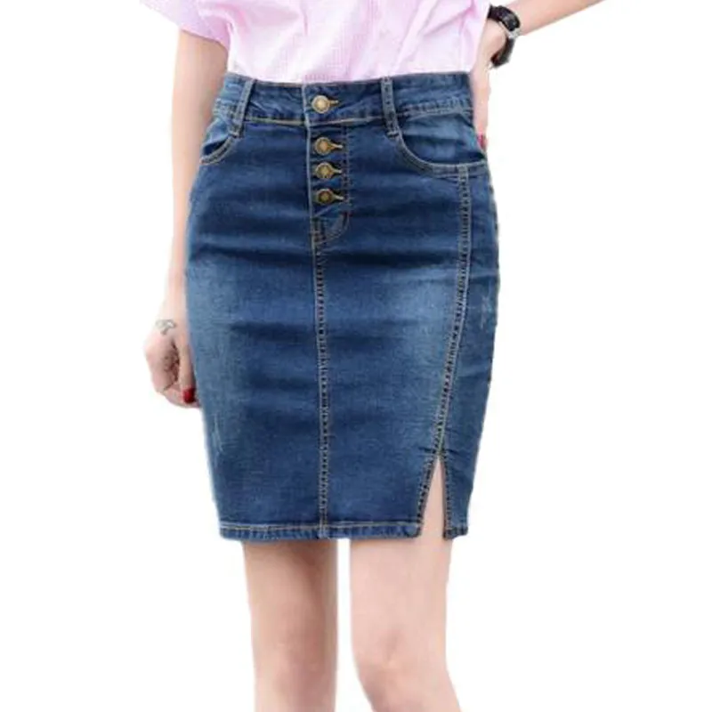 7XL Plus Size Denim Skirt 2017 Elegant Women Slim Mini Denim Skirt Simple Sexy Side Split Slim Jeans Women Skirts Pencil Skirt
7XL Plus Size Denim Skirt 2017 Elegant Women Slim Mini Denim Skirt Simple Sexy Side Split Slim Jeans Women Skirts Pencil Skirt