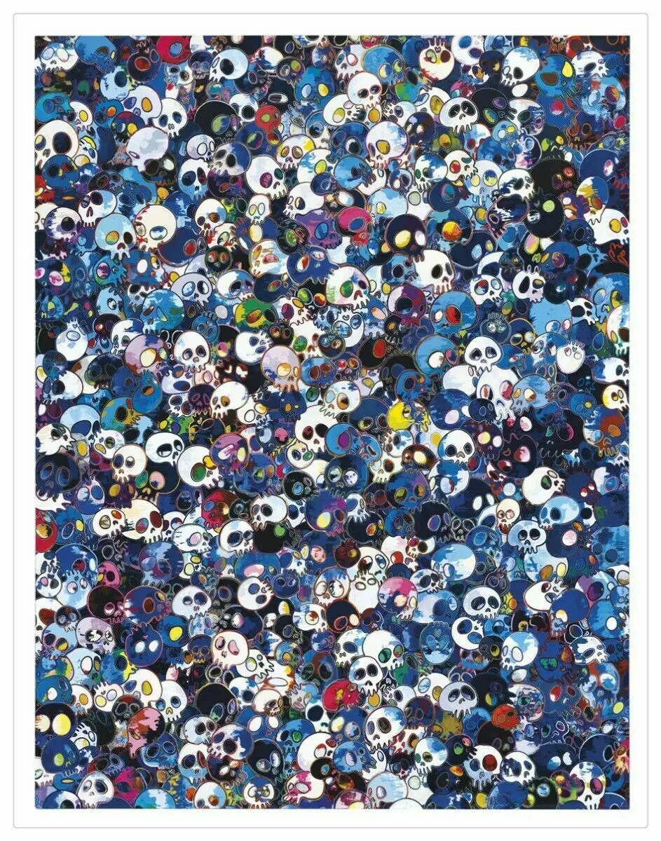 takashi MURAKAMI Pink flowers Art Silk Poster 12x18 24x36