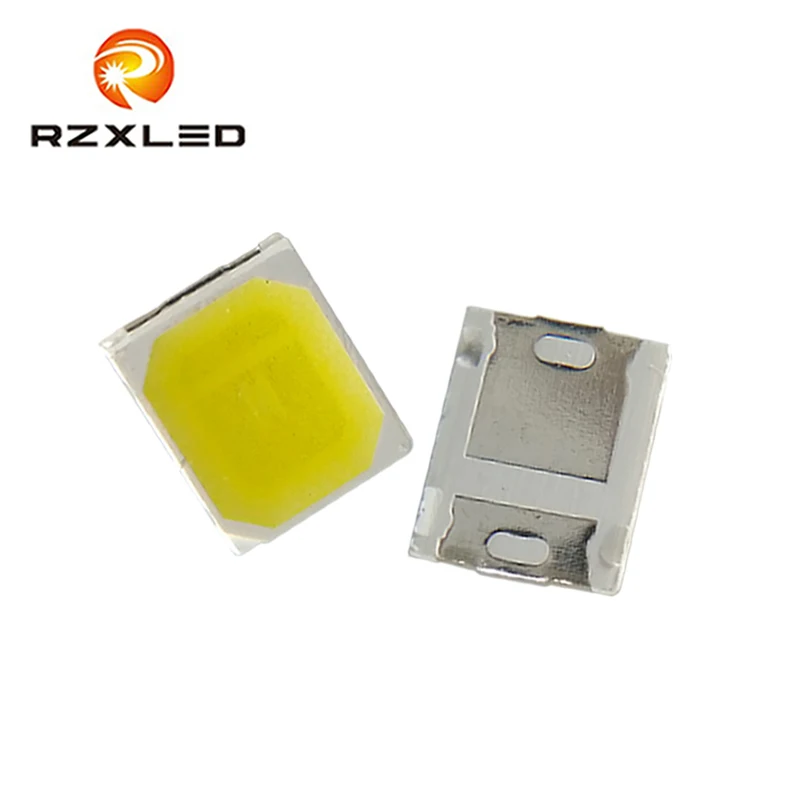 100 шт./лот LED 0 2 Вт 3В 60ма White5300K 5700K 6000K SMD 2835 пакет диод для вспышки камеры мобильного