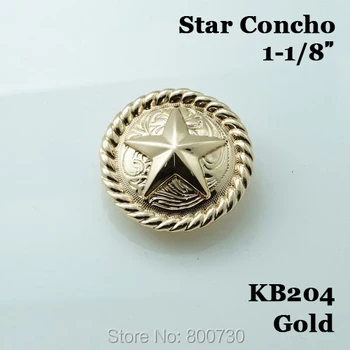 (KB204) 10pc 1-1/8'' Western Texas Star Saddle Conchos Leathercraft
(KB204) 10pc 1-1/8'' Western Texas Star Saddle Conchos Leathercraft