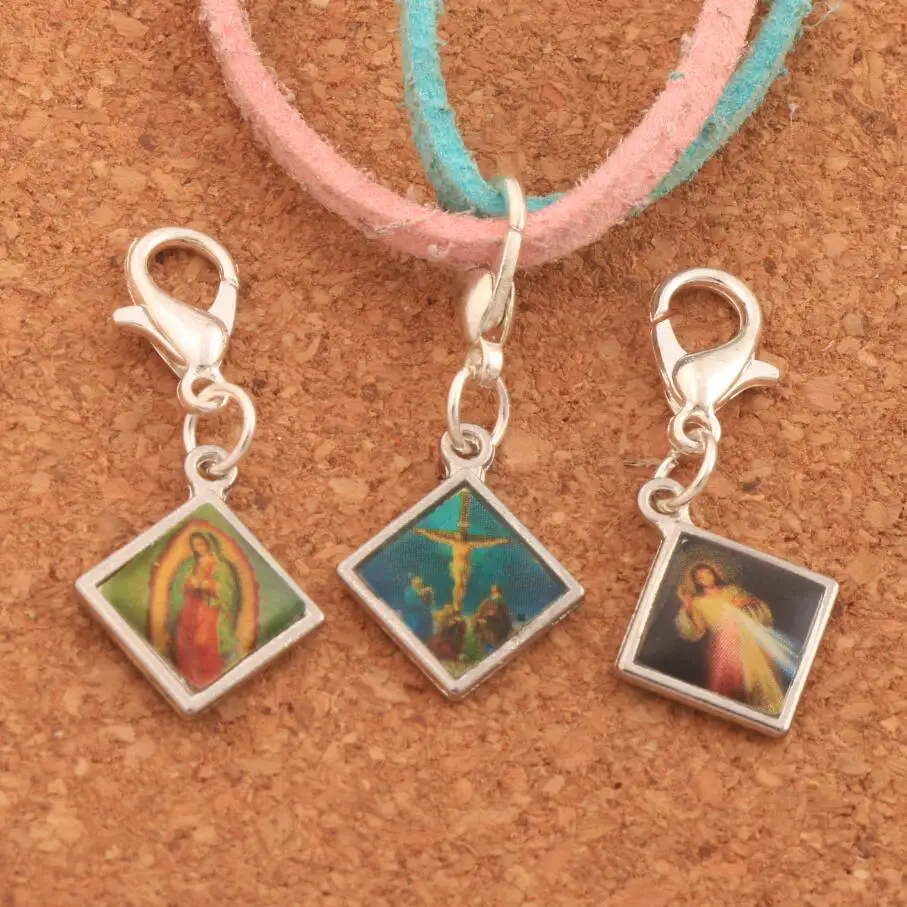 Enamel Square Jesus Christianism Icon Cross Religious Lobster Claw Clasp Charm Beads C1659 9pcs 31x13mm
Enamel Square Jesus Christianism Icon Cross Religious Lobster Claw Clasp Charm Beads C1659 9pcs 31x13mm
