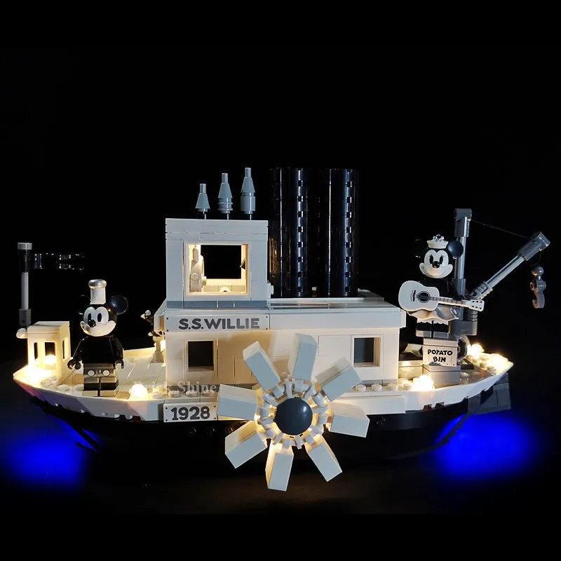 Led Light Up Kit For Ideas Mickey Mouse Steamboat Willie Building Blocks Compatible With 21317 Toys
Led Light Up Kit For Ideas Mickey Mouse Steamboat Willie Building Blocks Compatible With 21317 Toys