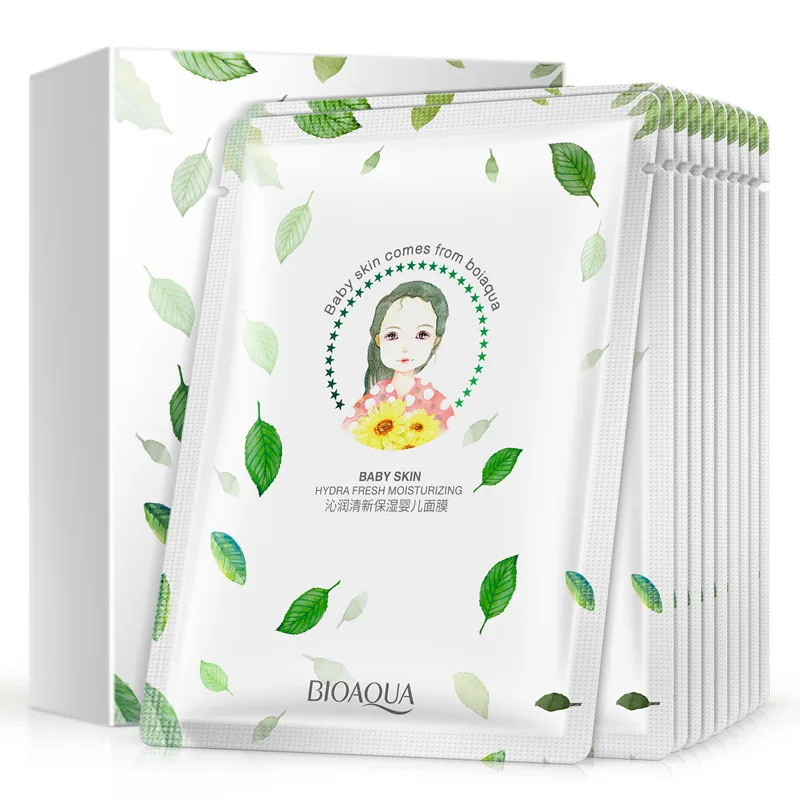 10pcs BIOAQUA Baby-like Skin Moisturizer Facial Mask Hydrating Whitening Skin Acne Treatment Oil Control Anti Aging Skin Care
10pcs BIOAQUA Baby-like Skin Moisturizer Facial Mask Hydrating Whitening Skin Acne Treatment Oil Control Anti Aging Skin Care