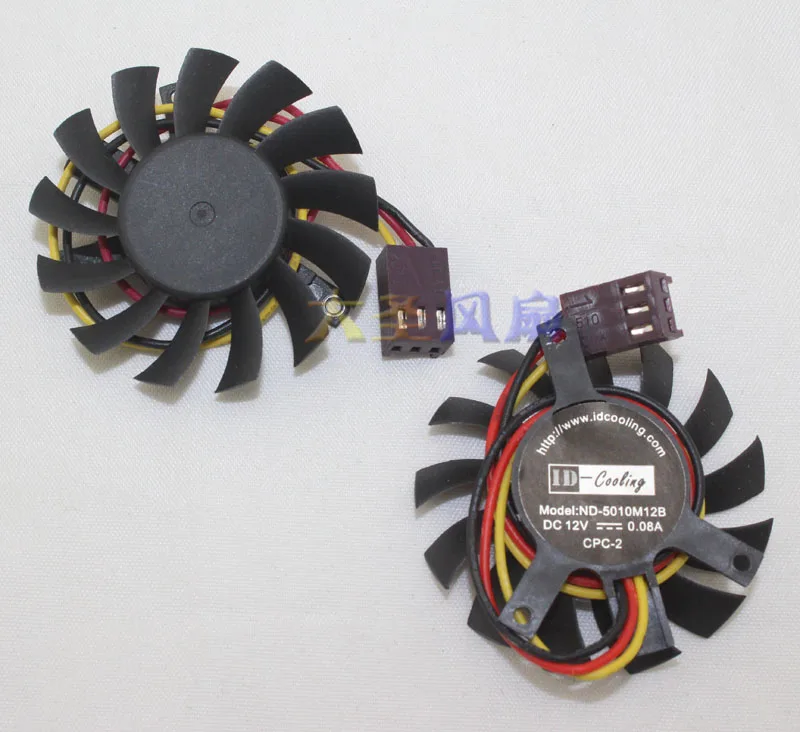 ID-Cooling ND-5010M12B T125010DL 12V 0.08A 45mm 35x35x27mm For Graphics Card Cooling Fan
ID-Cooling ND-5010M12B T125010DL 12V 0.08A 45mm 35x35x27mm For Graphics Card Cooling Fan