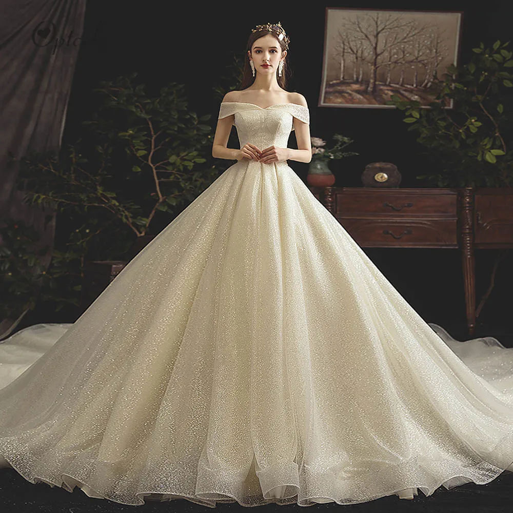Optcely New Arrival Pure Colour Boat Neck Sleeveless A-Line Wedding Dress 2019 Elegant Luxury Chapel Train Bridal Gowns Vintage
Optcely New Arrival Pure Colour Boat Neck Sleeveless A-Line Wedding Dress 2019 Elegant Luxury Chapel Train Bridal Gowns Vintage