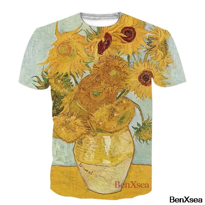 Van Gogh 3D Printed T-Shirt Casual Sunflowers Starry Night Tees Unisex High Quality Tops Outfits
Van Gogh 3D Printed T-Shirt Casual Sunflowers Starry Night Tees Unisex High Quality Tops Outfits