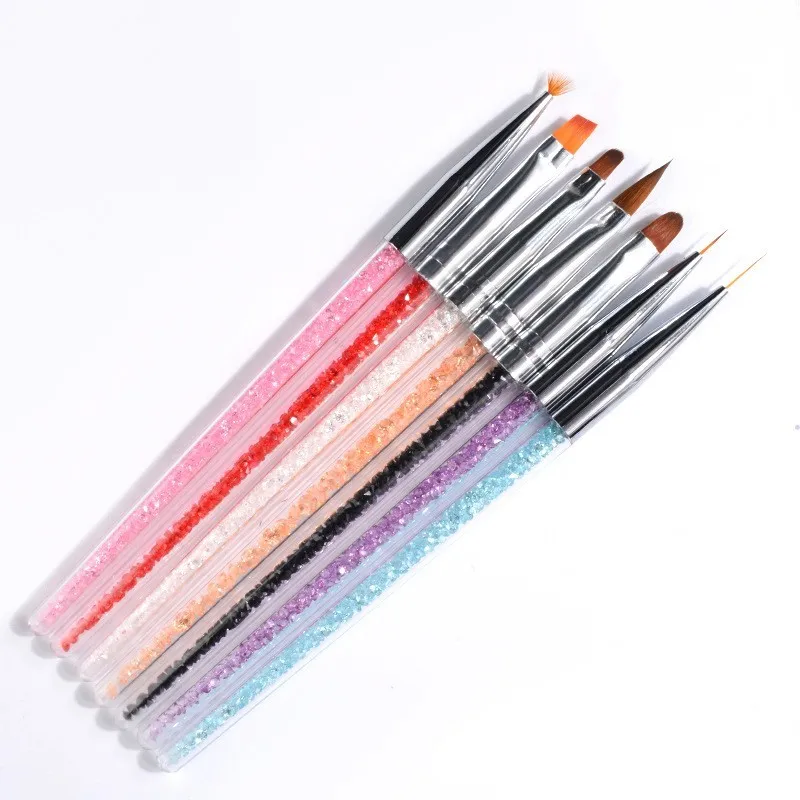 7Pcs/set Nail Art Acrylic UV Gel Extension Builder Rhinestone Painting Brush Lines Liner Pattern Drawing Pen Manicure Tools NB42
7Pcs/set Nail Art Acrylic UV Gel Extension Builder Rhinestone Painting Brush Lines Liner Pattern Drawing Pen Manicure Tools NB42