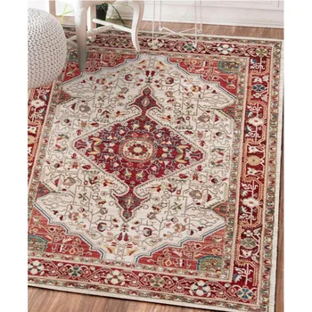 New Persian ethnic retro rug European red entry carpet bedroom living room arear rugs parlor non-slip bedside sofa soft mat
New Persian ethnic retro rug European red entry carpet bedroom living room arear rugs parlor non-slip bedside sofa soft mat
