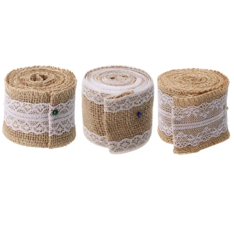 2Meter/Pcs Roll Linen Lace Handmade Christmas Crafts Jute Burlap Wedding Decor DIY Rustic Ornament Burlap Wedding Decoration
2Meter/Pcs Roll Linen Lace Handmade Christmas Crafts Jute Burlap Wedding Decor DIY Rustic Ornament Burlap Wedding Decoration