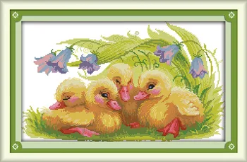 Two The baby ducks Canvas DMC Counted Cross Stitch Kits printed Cross-stitch set Embroidery Needlework
Two The baby ducks Canvas DMC Counted Cross Stitch Kits printed Cross-stitch set Embroidery Needlework
