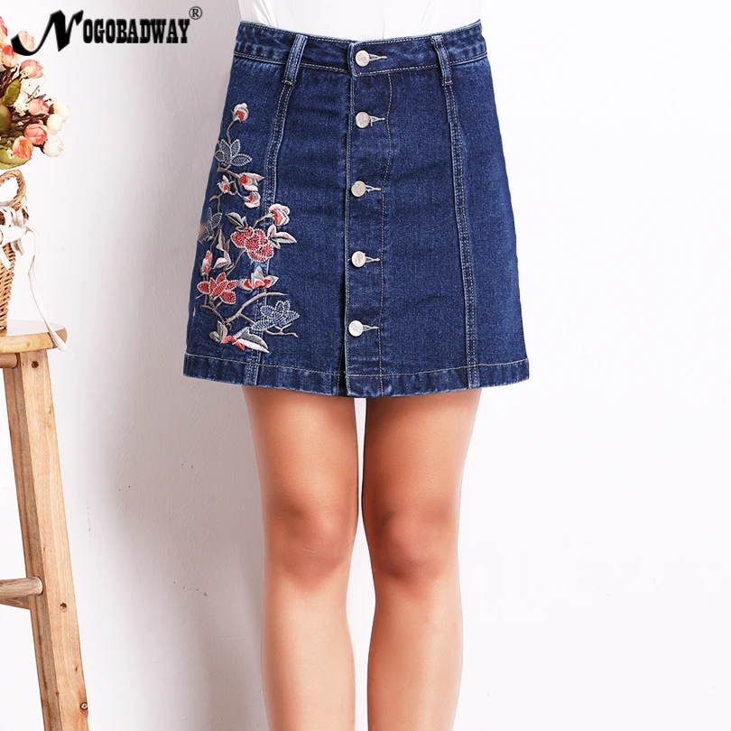Plus Size High Waist Denim Skirts Womens 2018 Summer Embroidered Short Jeans Skirt Hot Ladies Casual Mini Skirt buttons autumn
Plus Size High Waist Denim Skirts Womens 2018 Summer Embroidered Short Jeans Skirt Hot Ladies Casual Mini Skirt buttons autumn