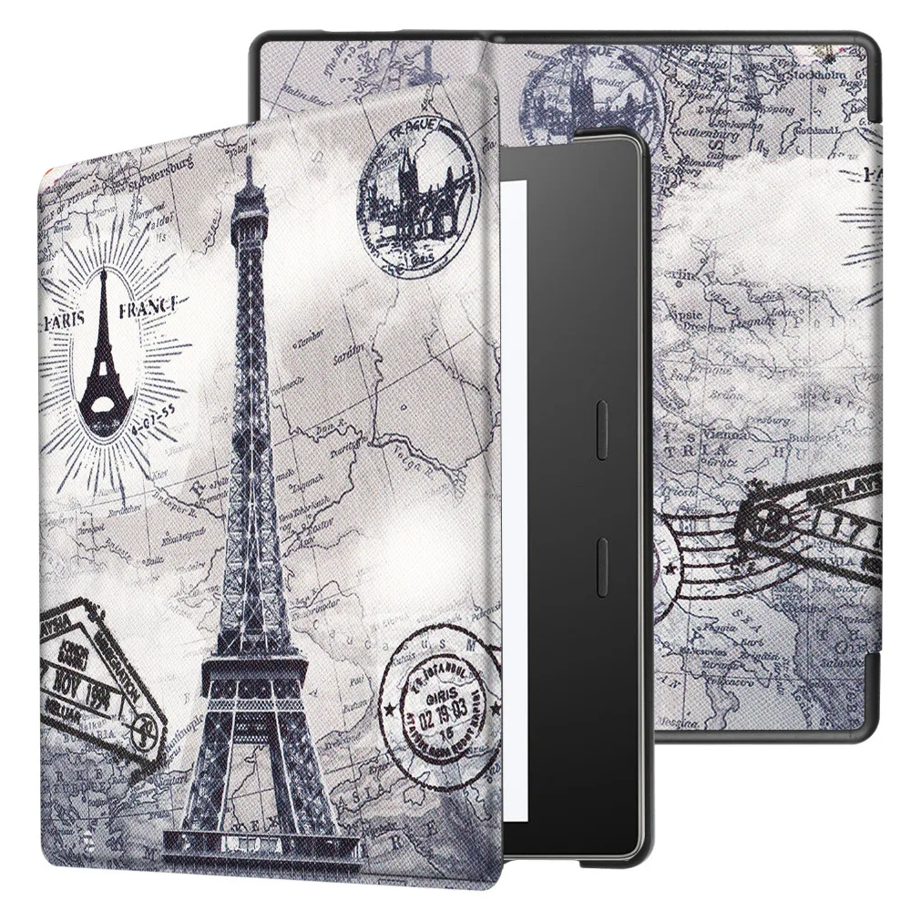 Lightweight Shell Magnetic Smart Print & Caster PU Leather Sleeve Cover Protective Case For Amazon Kindle Oasis 2017 7" Tablet
Lightweight Shell Magnetic Smart Print & Caster PU Leather Sleeve Cover Protective Case For Amazon Kindle Oasis 2017 7" Tablet