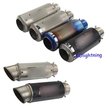 Motorcycle Universal Exhaust Muffler Pipe with Baffler Stainless Steel Exhaust For CB600 FZ400 Aerox Slip 51mm 61mm
Motorcycle Universal Exhaust Muffler Pipe with Baffler Stainless Steel Exhaust For CB600 FZ400 Aerox Slip 51mm 61mm