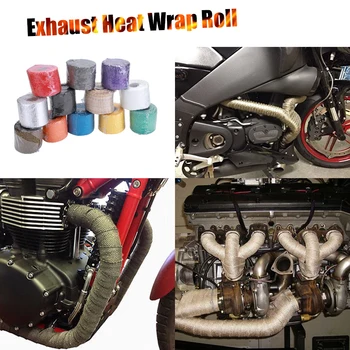 Fiberglass Heat Exhaust Wrap Roll Motorcycle Car Practical Heat Shield Tape Heat Insulated Wrap Turbo Intake Manifold Heat Wrap 
Fiberglass Heat Exhaust Wrap Roll Motorcycle Car Practical Heat Shield Tape Heat Insulated Wrap Turbo Intake Manifold Heat Wrap