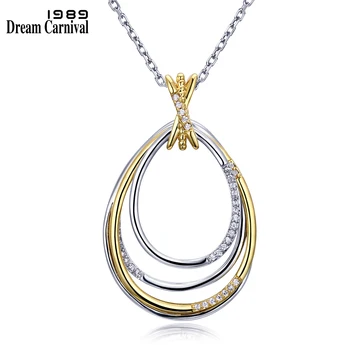 DreamCarnival 1989 Rhodium Gold Oval Pendant White Cubic Zircon Necklace for Women Wholesale Fashion Statement Jewelry WP6412
DreamCarnival 1989 Rhodium Gold Oval Pendant White Cubic Zircon Necklace for Women Wholesale Fashion Statement Jewelry WP6412